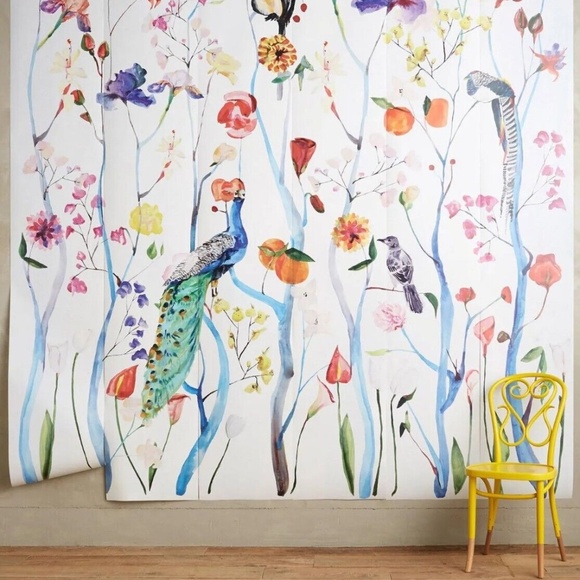 Anthropologie Other - NWT Anthropologie Voutsa Garden Chinoiserie Mural, 9' x 9', Rare Out of Stock
